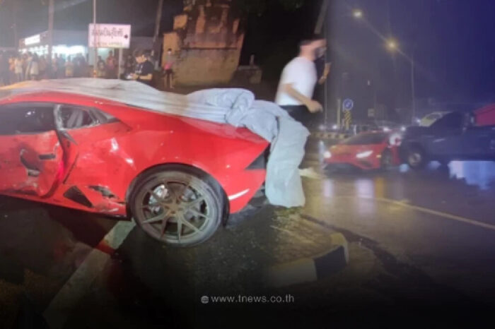 Thailandia: Incidente pazzesco! Huracan EVO RWD si schianta contro una Toyota Hilux (VIDEO)